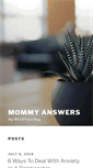 Mobile Screenshot of mommyanswers.com